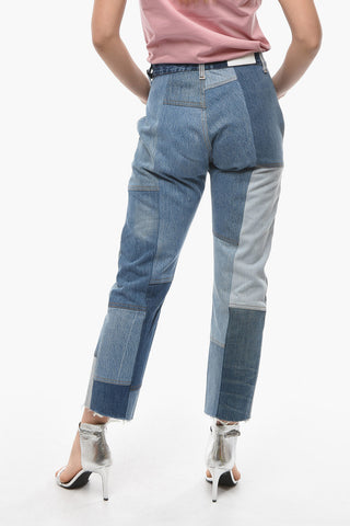 LEVIS Jeans Cropped 70' Patchwork ad Orlo Sfrangiato 18cm