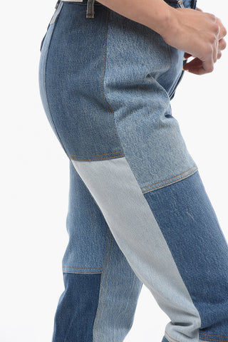 LEVIS Jeans Cropped 70' Patchwork ad Orlo Sfrangiato 18cm