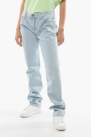 Jeans Regular Fit con Cuciture a Vista 19cm