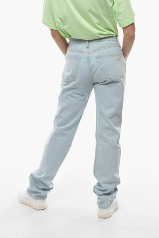 Jeans Regular Fit con Cuciture a Vista 19cm