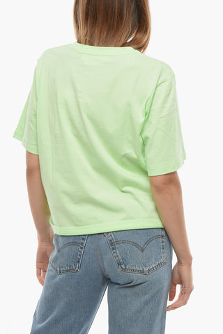 BIRGER CHRISTENSEN Crew-neck ASTER T-Shirt with Front Embroidery
