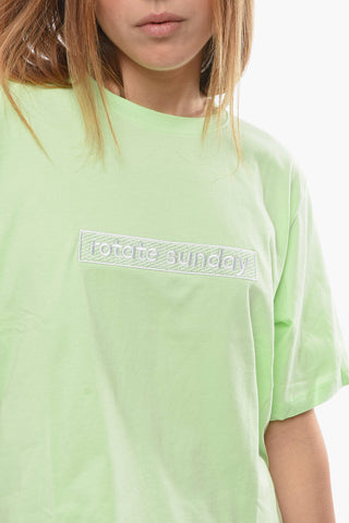 BIRGER CHRISTENSEN Crew-neck ASTER T-Shirt with Front Embroidery