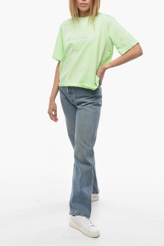 BIRGER CHRISTENSEN Crew-neck ASTER T-Shirt with Front Embroidery