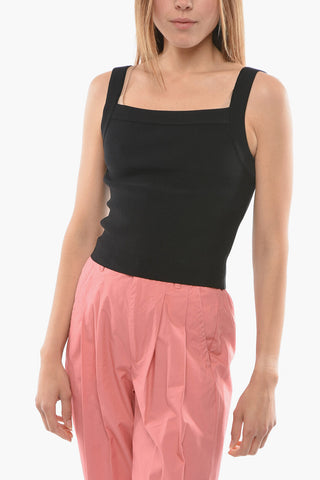 Top Corto in Maglia Stretch