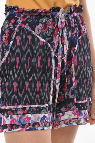 ETOILE Straight-leg RIOLMY Shorts with Floral Print