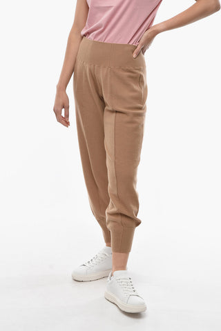 Joggers in Lana Vergine a Vita Alta