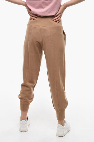 Joggers in Lana Vergine a Vita Alta