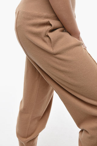Joggers in Lana Vergine a Vita Alta