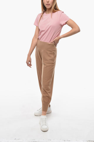 Joggers in Lana Vergine a Vita Alta
