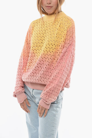 Maglia Traforata Effetto Sfumato