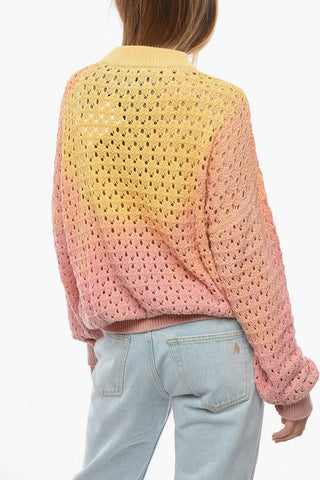 Maglia Traforata Effetto Sfumato