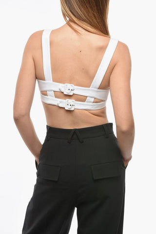 Twill Cotton Bustier Top