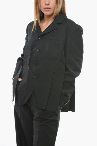 Fringed Design Single-breasted Blazer
