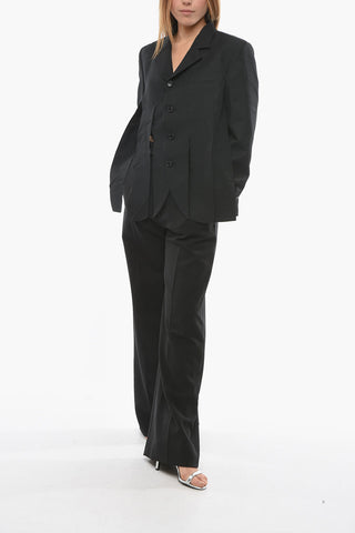 Fringed Design Single-breasted Blazer