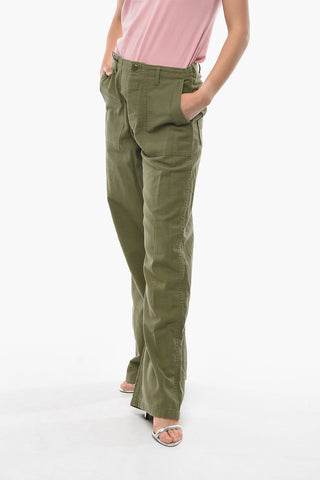 High Waist Wide Leg Utility Pants