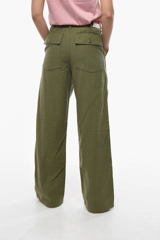 High Waist Wide Leg Utility Pants