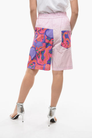 Shorts LAVERN a Vita Alta con Patchwork 