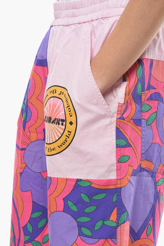 Shorts LAVERN a Vita Alta con Patchwork 