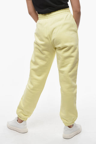 BIRGER CHRISTENSEN Fleeced Cotton MIMI Joggers with Embroidered Logo