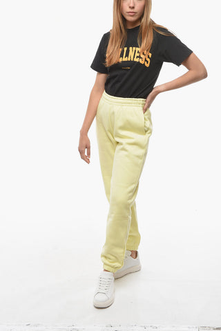 BIRGER CHRISTENSEN Fleeced Cotton MIMI Joggers with Embroidered Logo