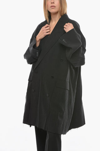 UNIFIT Linen Oversized Double Breasted Blazer