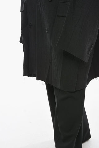 UNIFIT Linen Oversized Double Breasted Blazer