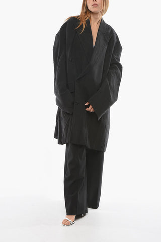 UNIFIT Linen Oversized Double Breasted Blazer