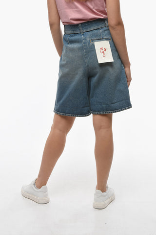 Single Pleat DEMETRA Shortswith Belt