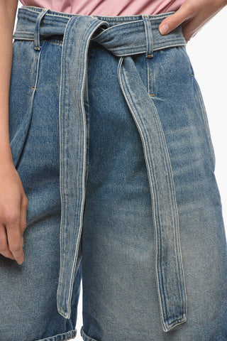 Single Pleat DEMETRA Shortswith Belt