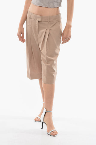 Low Waist Double Pleat PRINCE Shorts