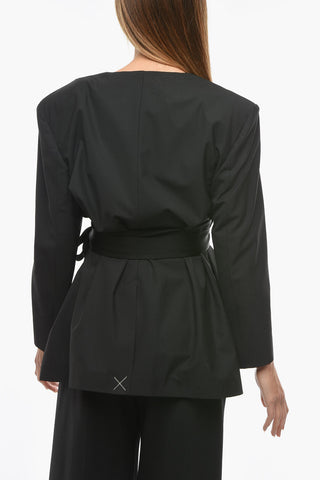 Blazer a Kimono in Misto Lana Vergine