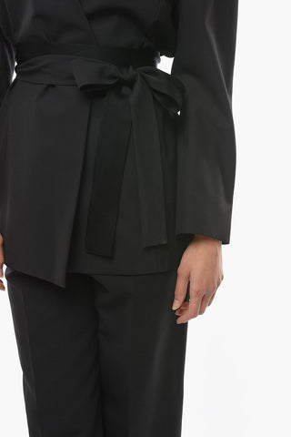 Blazer a Kimono in Misto Lana Vergine
