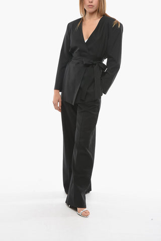 Blazer a Kimono in Misto Lana Vergine