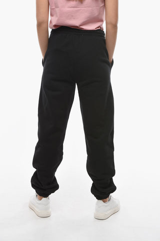 BIRGER CHRISTENSEN Fleeced Cotton MIMI Joggers with Embroidered Logo