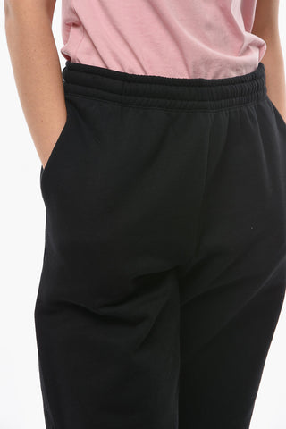 BIRGER CHRISTENSEN Fleeced Cotton MIMI Joggers with Embroidered Logo