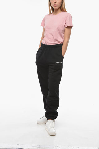 BIRGER CHRISTENSEN Fleeced Cotton MIMI Joggers with Embroidered Logo