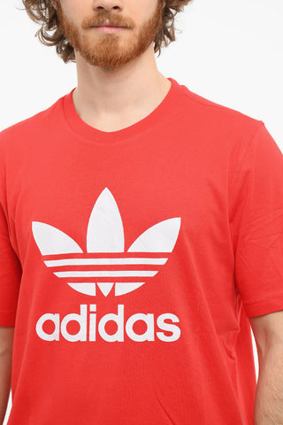Logo Print TREFOIL Short Sleeved T-shirt