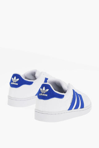 Lace-up SUPERSTAR Sneakers with Side Stripes