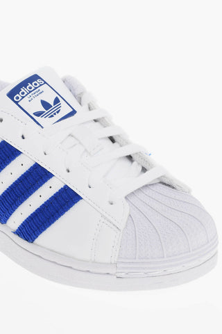 Lace-up SUPERSTAR Sneakers with Side Stripes