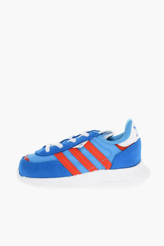 Lace-up RETROPY F2 Sneakers with Side Stripes
