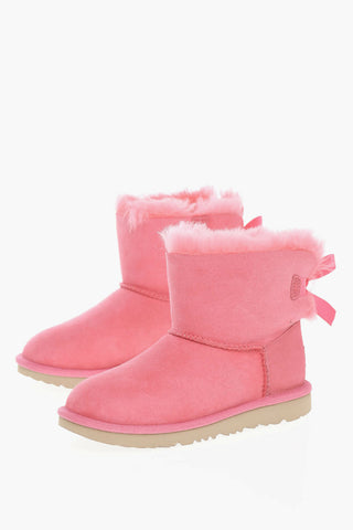 Suede MINI BAILEY BOW II Boots with Decorative Bow