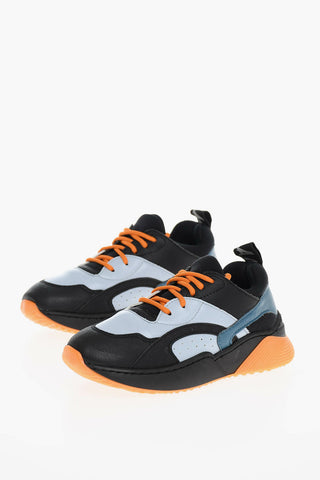 Lace-up Multicolored Sneakers with Logo