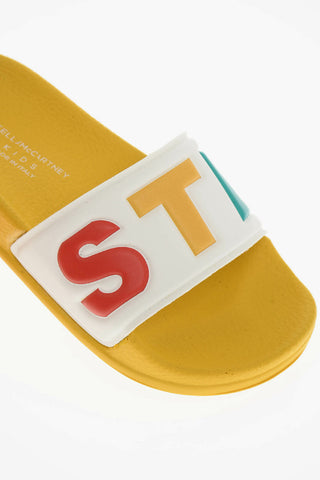 Slides in Gomma con Logo Multicolor in Rilievo