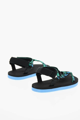 Logoed Sandals with Touch Strap Fastening