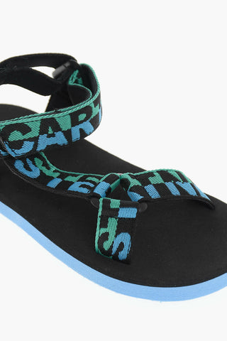 Logoed Sandals with Touch Strap Fastening