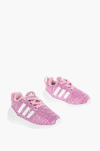 SWIFT RUN 22 Lace-up Sneakers with Side Stripes