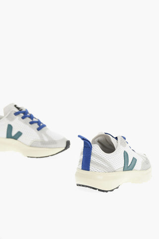 Suede and Alveomesh SMALL CANARY Sneakers with Logo