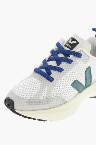 Suede and Alveomesh SMALL CANARY Sneakers with Logo