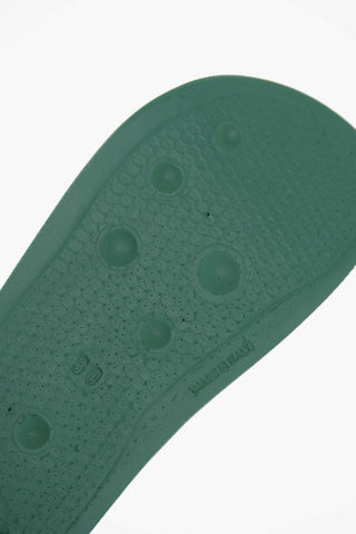 Rubber Slides with GREEN-FACE Print