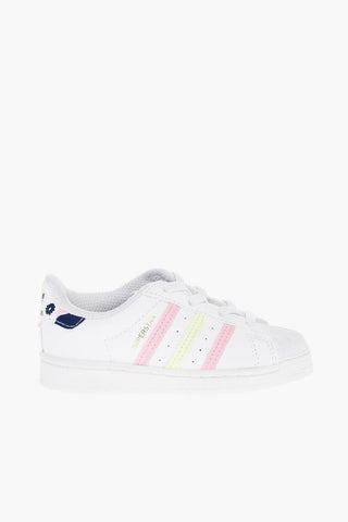 Lace-up SUPERSTAR Sneakers with Side Stripes